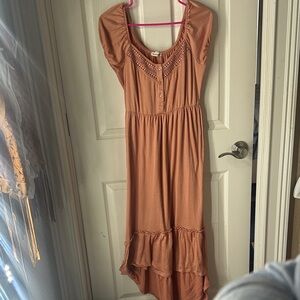 Derek Heart Terracotta High Low Dress